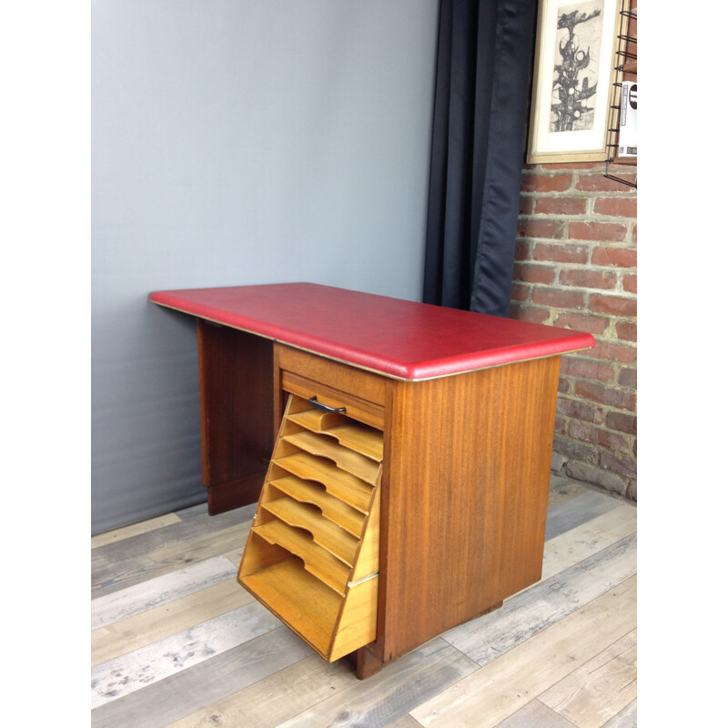 Vintage desk in wood for Burwood - 1950s