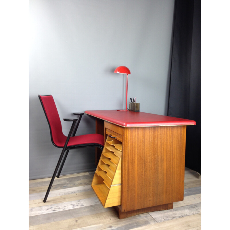 Vintage desk in wood for Burwood - 1950s