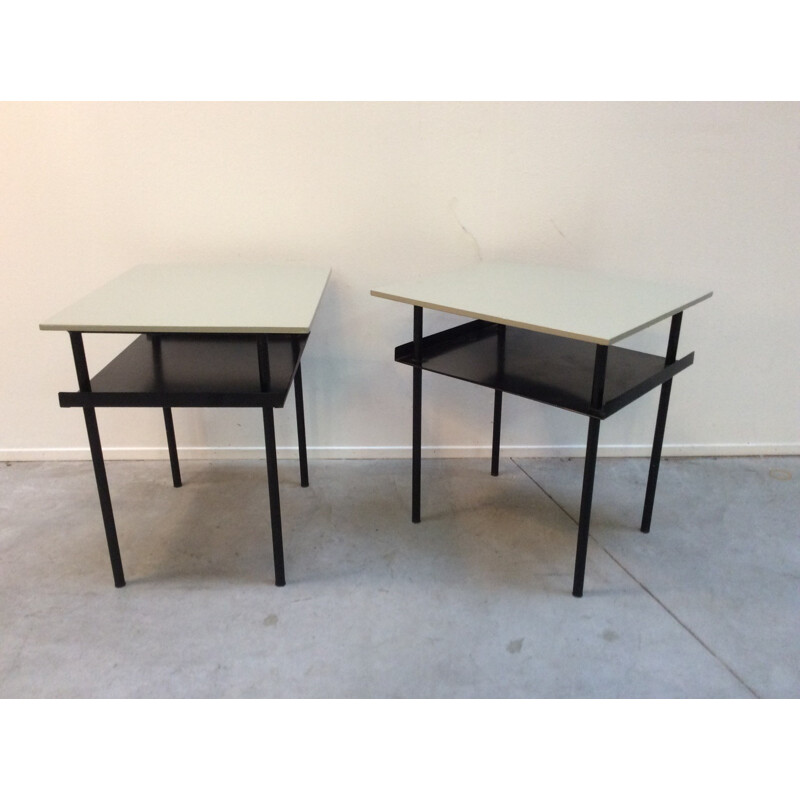 Pair of bedside tables by Wim Rietveld for Auping - 1950s