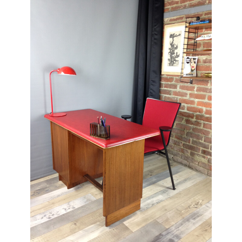 Vintage desk in wood for Burwood - 1950s