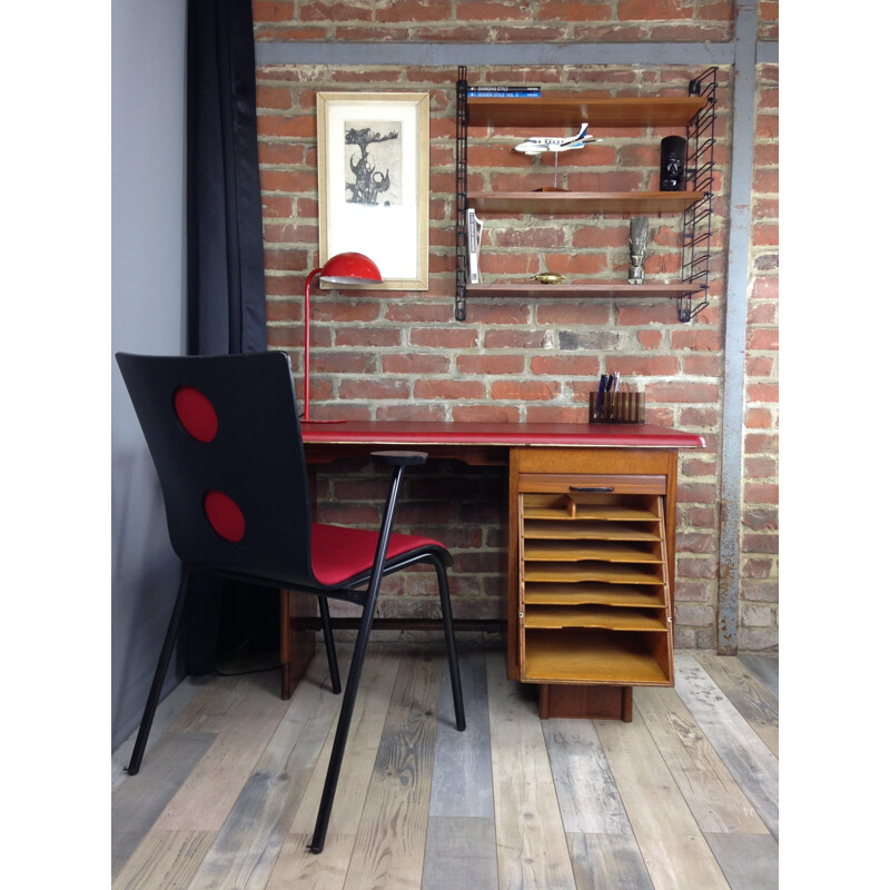 Vintage desk in wood for Burwood - 1950s