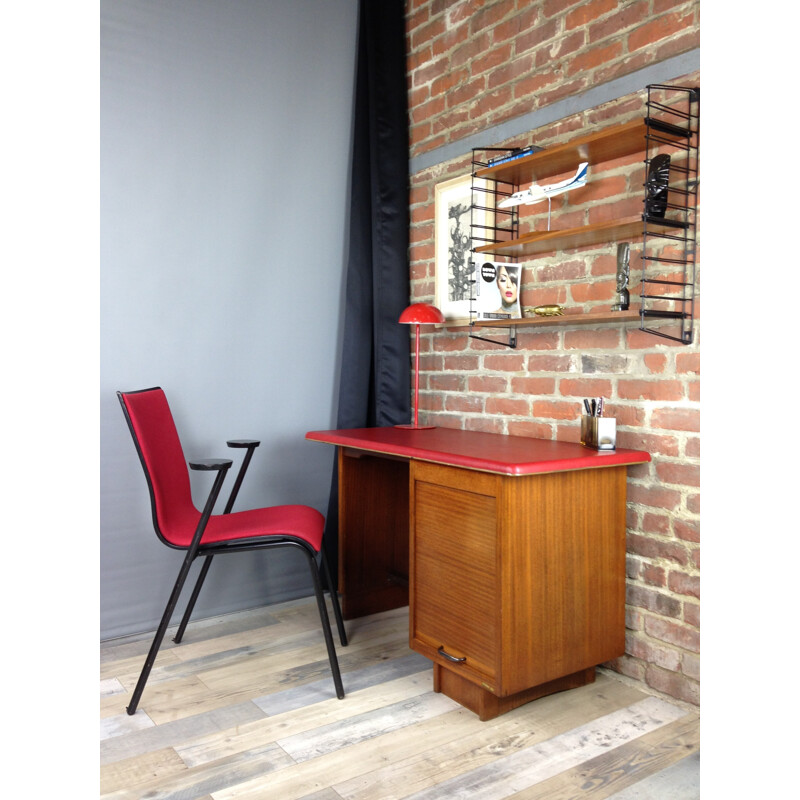 Vintage desk in wood for Burwood - 1950s