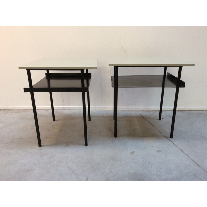 Pair of bedside tables by Wim Rietveld for Auping - 1950s