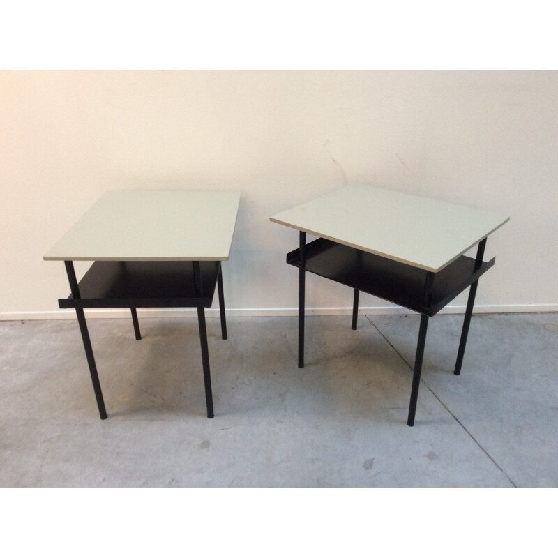 Pair of bedside tables by Wim Rietveld for Auping - 1950s