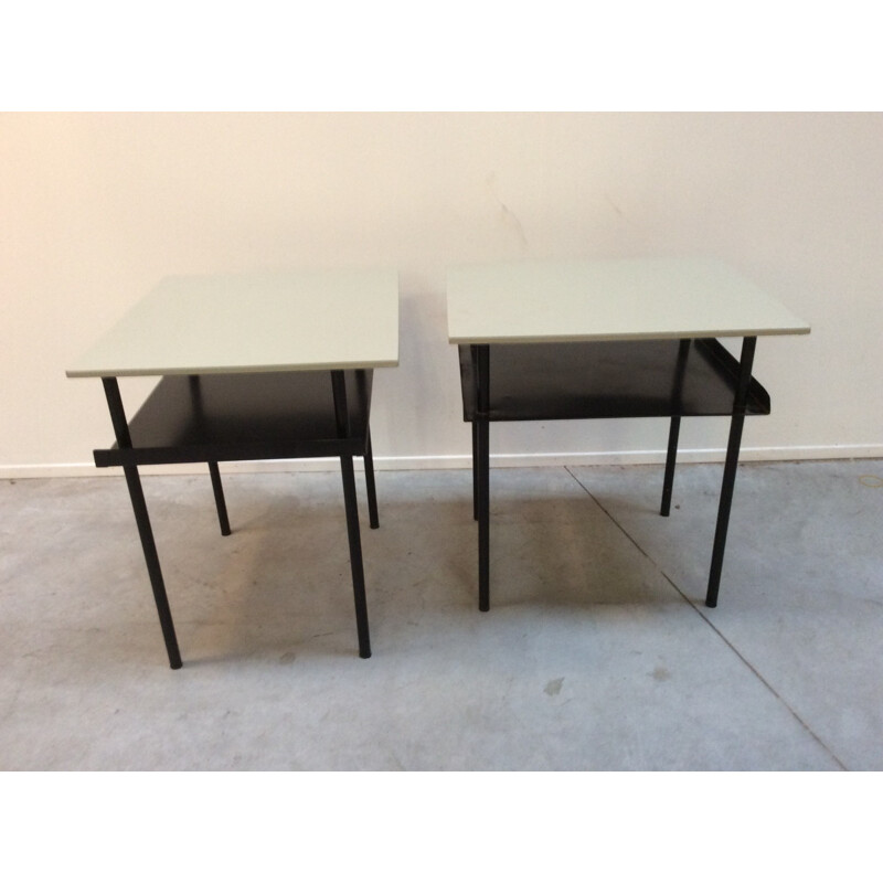 Pair of bedside tables by Wim Rietveld for Auping - 1950s