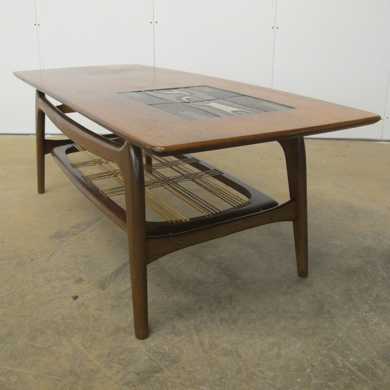 Vintage Teak Coffee Table by Louis van Teeffelen for WéBé - 1950s