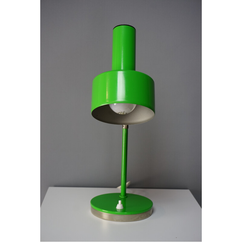 Articulated green lamp in chromed metal - 1960s