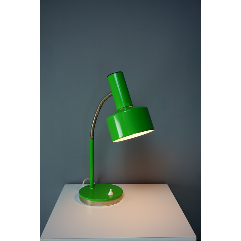 Articulated green lamp in chromed metal - 1960s