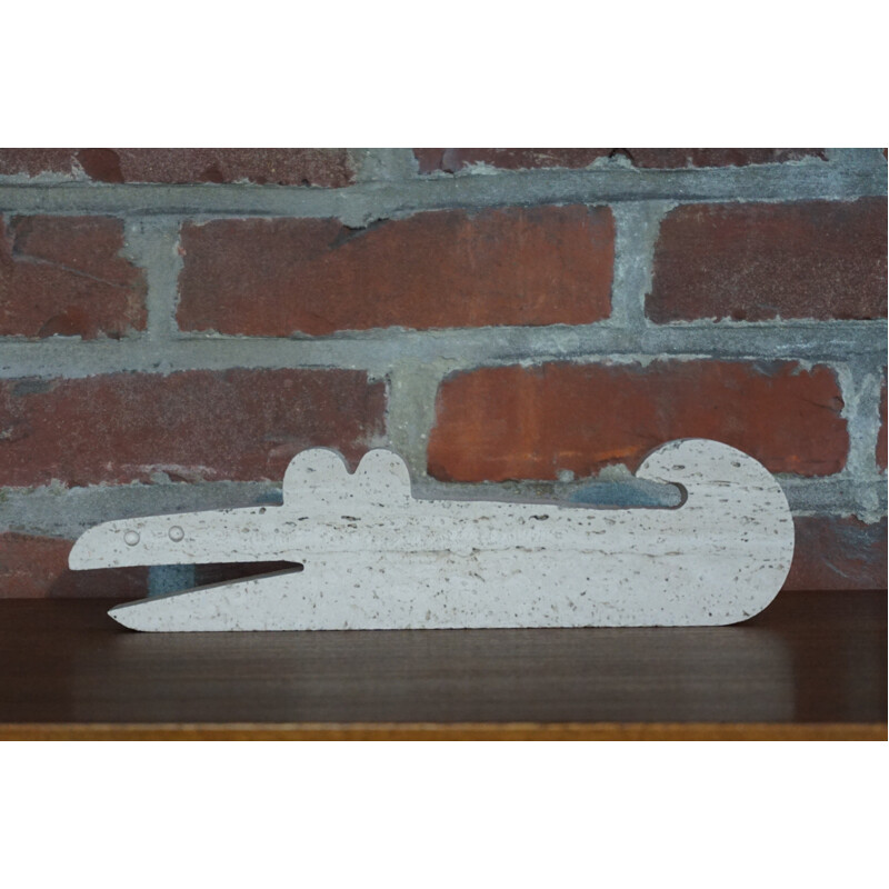 "Crocodile" sculpture by Fratelli Manelli for Marble Art Marta