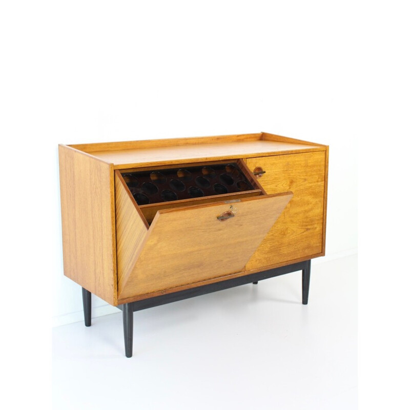 Armoire de bar et frigo par Hans Olsen pour Brande Møbelindistri - 1960