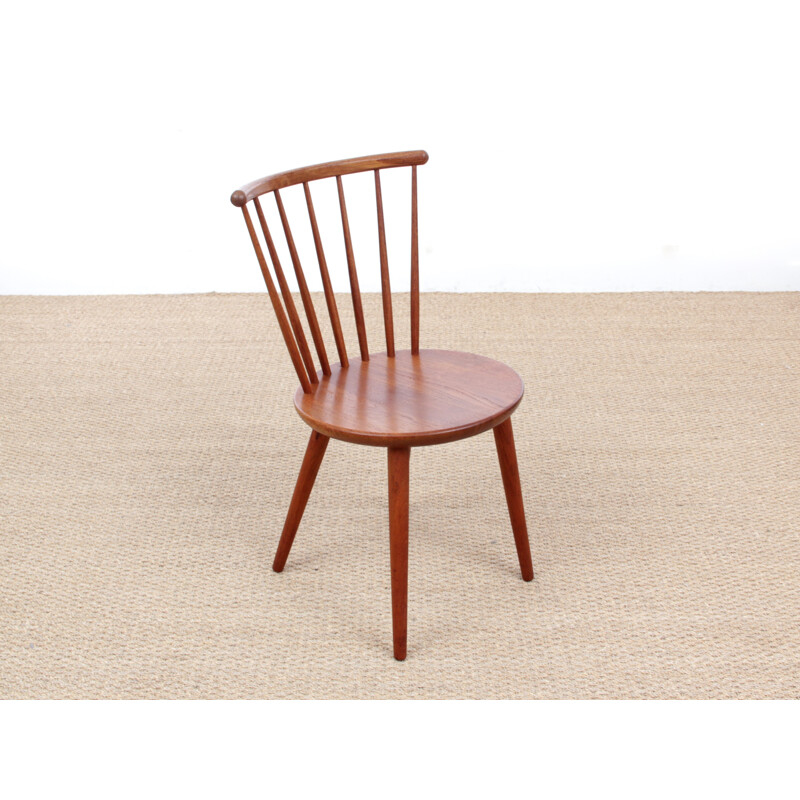 Pair of Scandinavian chairs made of solid teak - 1950s