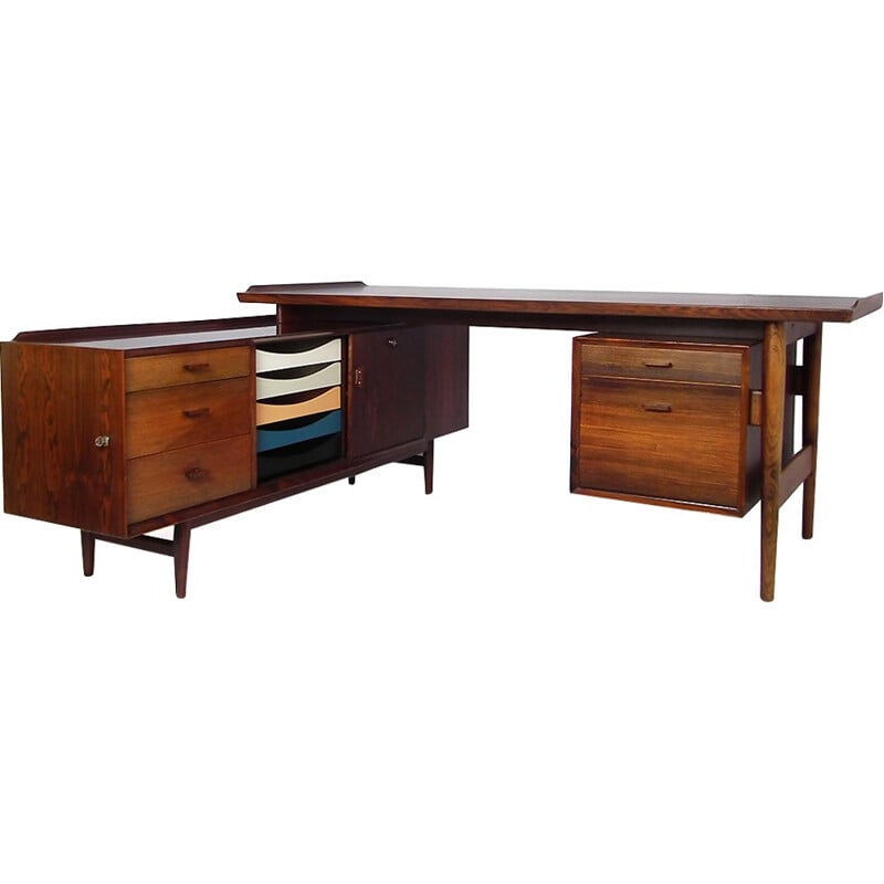 Rosewood Executive desk by Arne Vodder for Sibast - 1950s