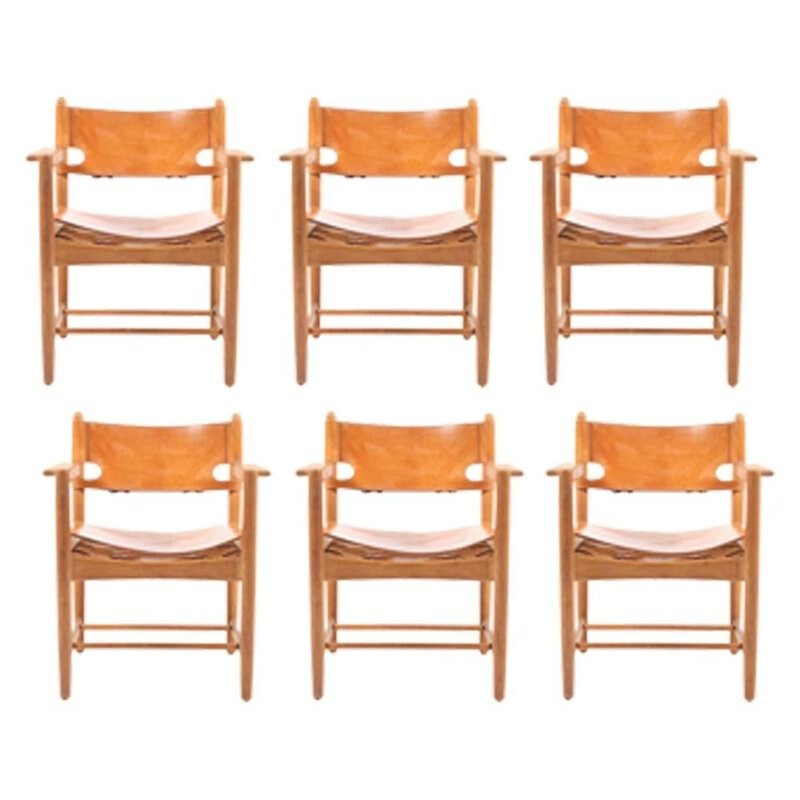Set of Armchairs by Børge Mogensen - 1950s