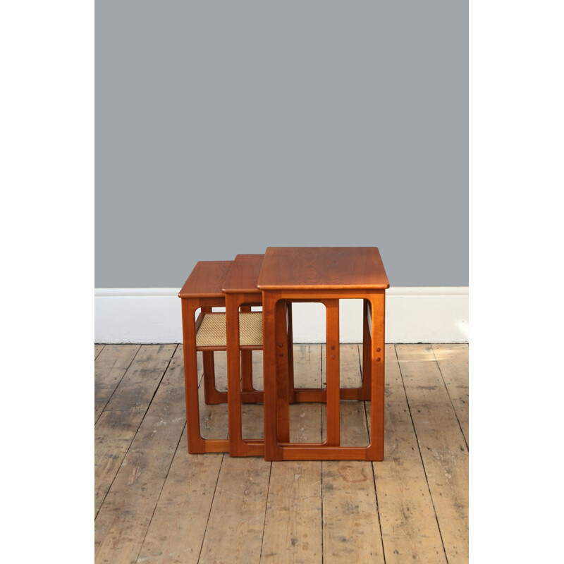 Set of 3 nesting tables by Johannes Andersen & Illum Wikkelso for CFC Silkeborg - 1960s