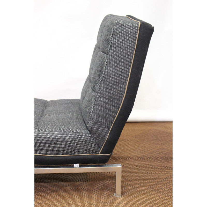 Vintage armchair in chromed metal - 1950s