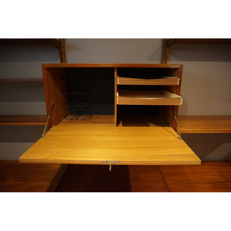 Large Scandinavian modular teak bookcase by Poul Cadovius - 1960s