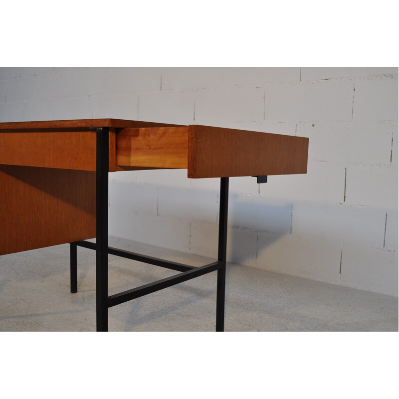 Desk in oak, Jacques HITIER - 1950s