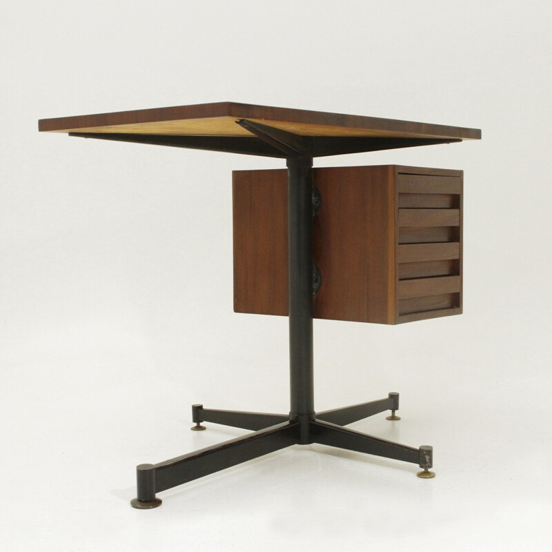 Italian modernist teak desk - 1950s