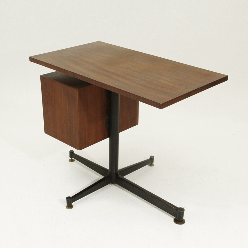 Italian modernist teak desk - 1950s