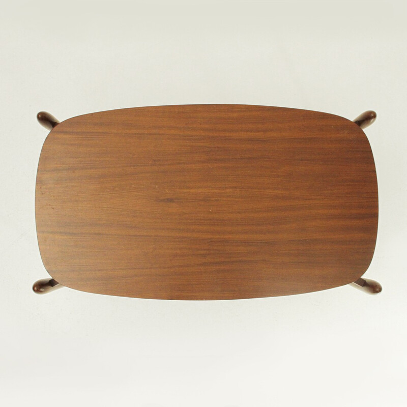 Table basse top elliptique italienne - 1960