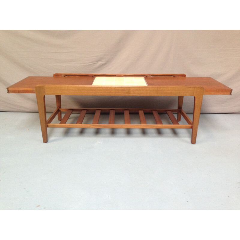 Vintage english coffee table in teak - 1970s