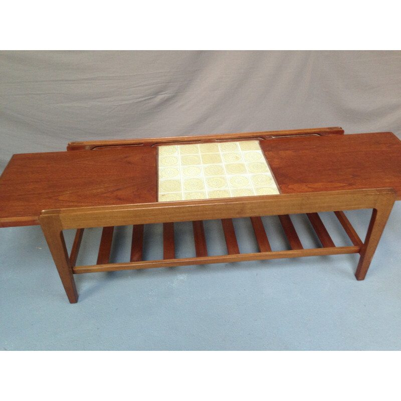 Vintage english coffee table in teak - 1970s