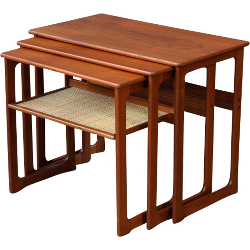 Set of 3 nesting tables by Johannes Andersen & Illum Wikkelso for CFC Silkeborg - 1960s