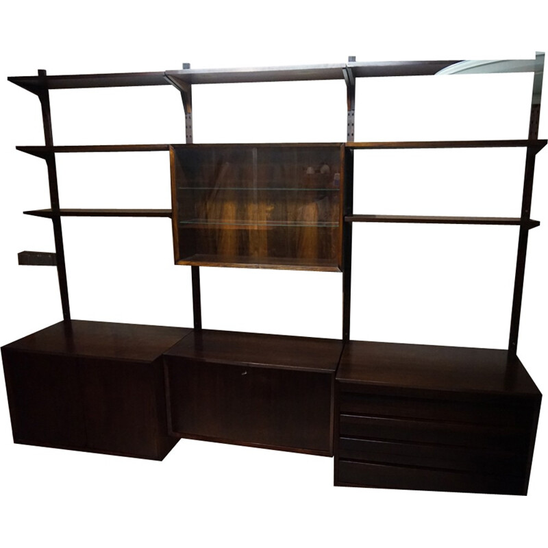 Scandinavian modular rosewood bookcase by Poul Cadovius - 1960s