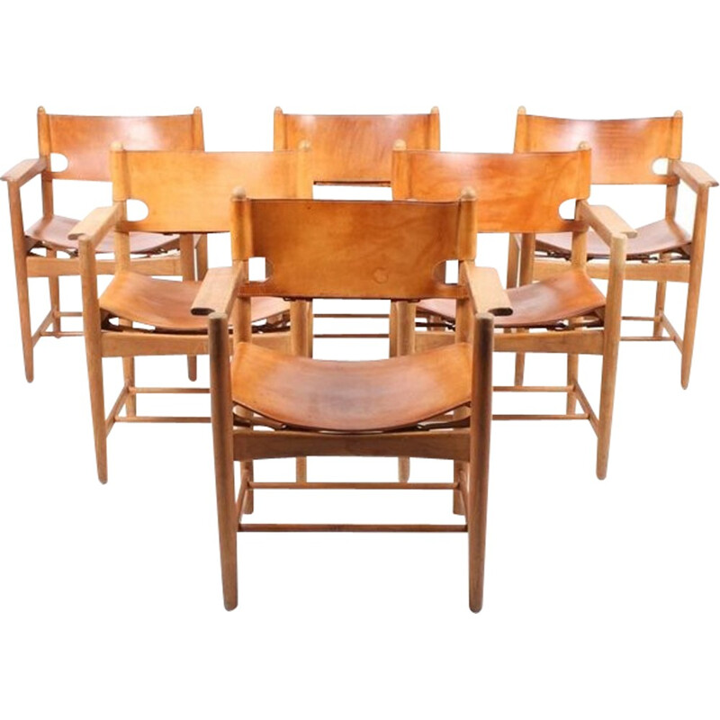 Set of Armchairs by Børge Mogensen - 1950s