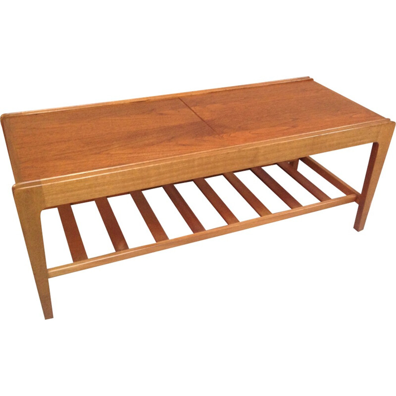 Vintage english coffee table in teak - 1970s