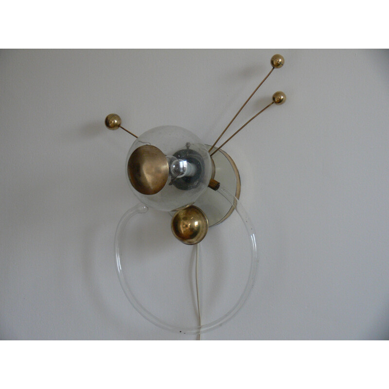 Paire d'appliques Sputnik en verre - 1960