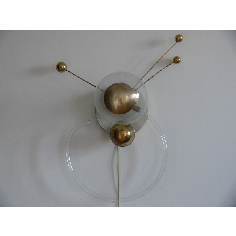 Paire d'appliques Sputnik en verre - 1960