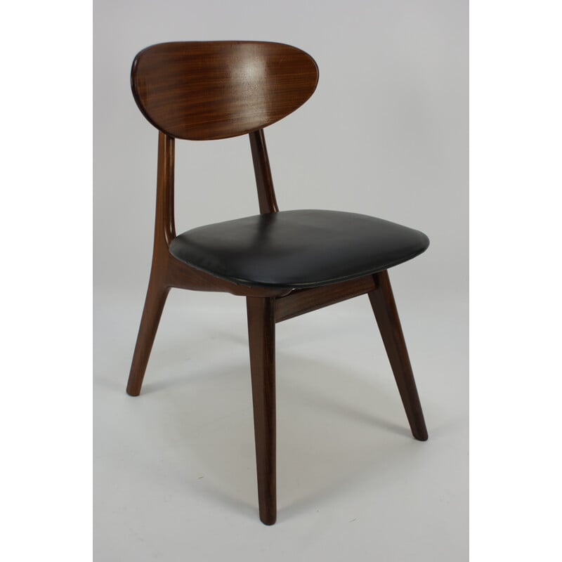 Vintage Dutch Dining Chair by Louis van Teeffelen for WéBé - 1950s