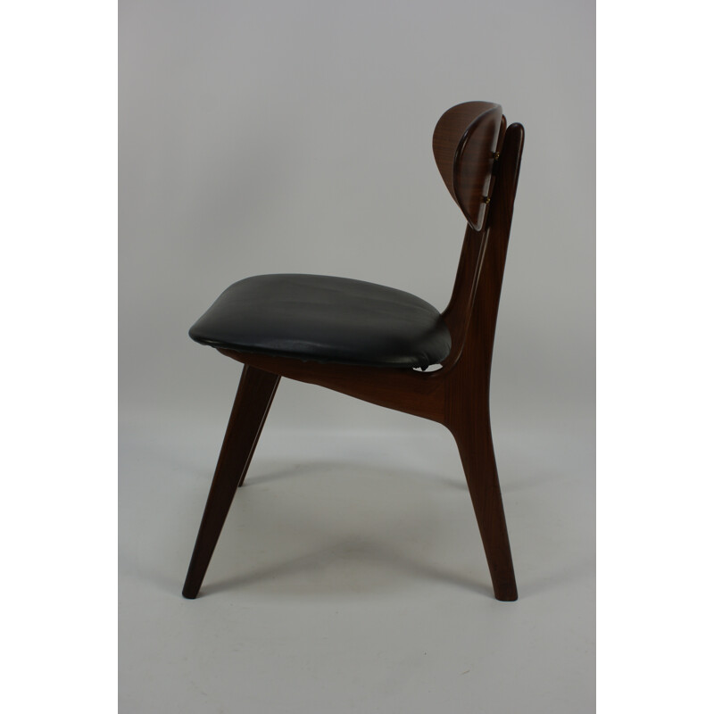 Vintage Dutch Dining Chair by Louis van Teeffelen for WéBé - 1950s