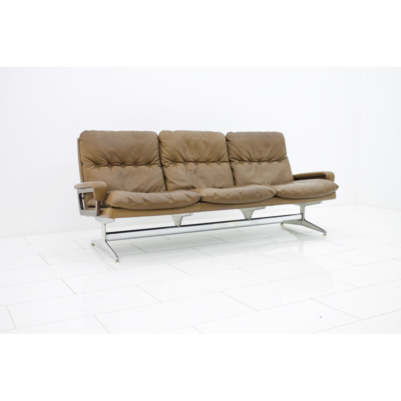 Leather Sofa "King" by André Vandenbeuck made by Strässle Switzerland - 1965