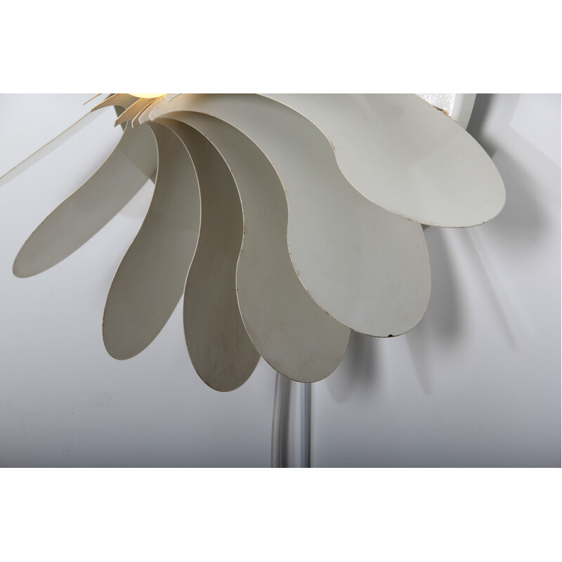 Wall lamp "Bolide B1095" in white lacquered metal, SNEYDERS - 1970s