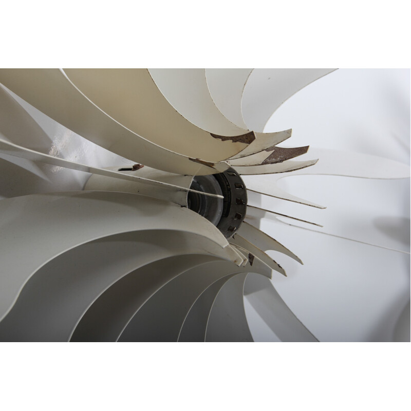 Wall lamp "Bolide B1095" in white lacquered metal, SNEYDERS - 1970s