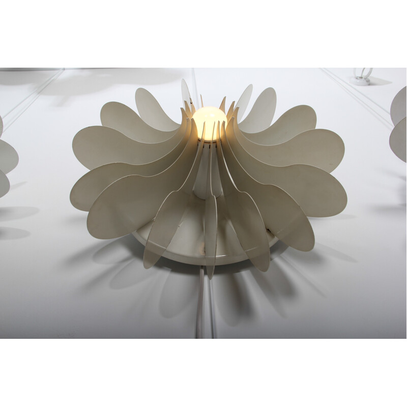 Wall lamp "Bolide B1095" in white lacquered metal, SNEYDERS - 1970s