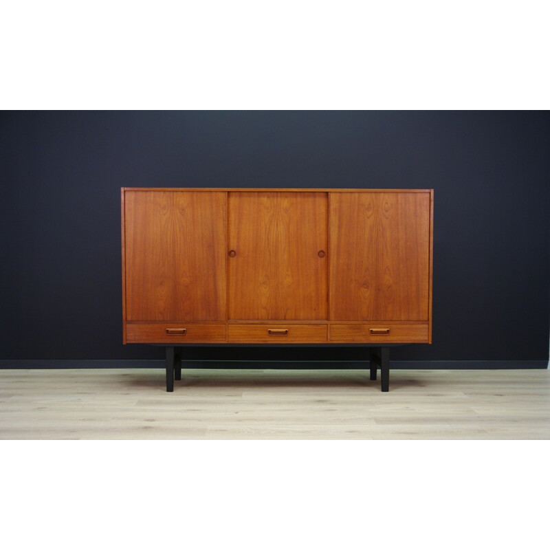 Vintage teak highboard - 1970s