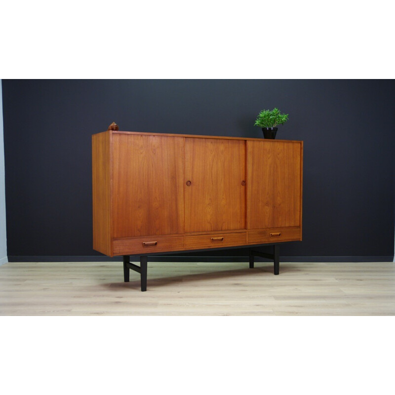 Vintage teak highboard - 1970s