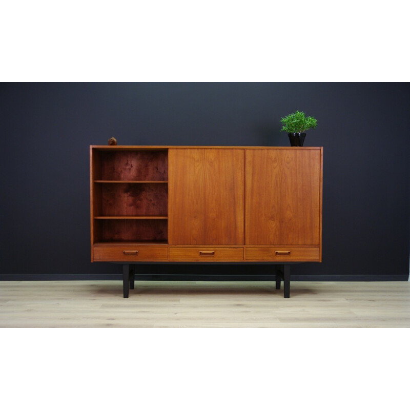 Vintage teak highboard - 1970s