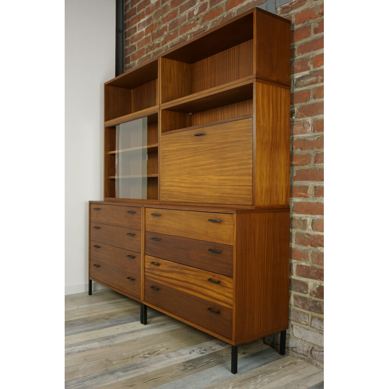 Pair of storage furniture in wood - 1950s