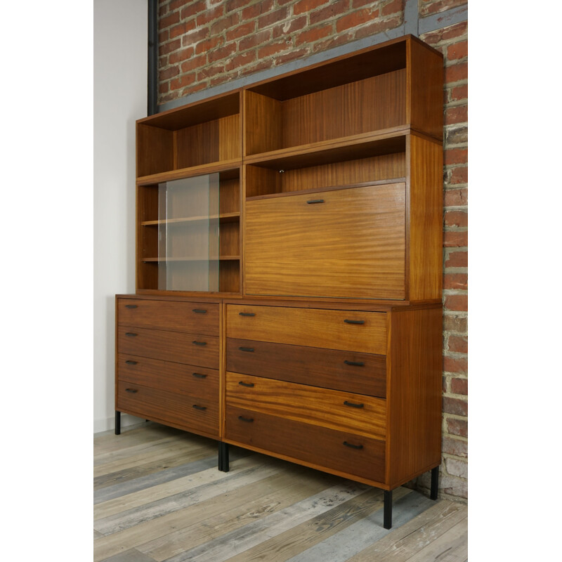 Pair of storage furniture in wood - 1950s