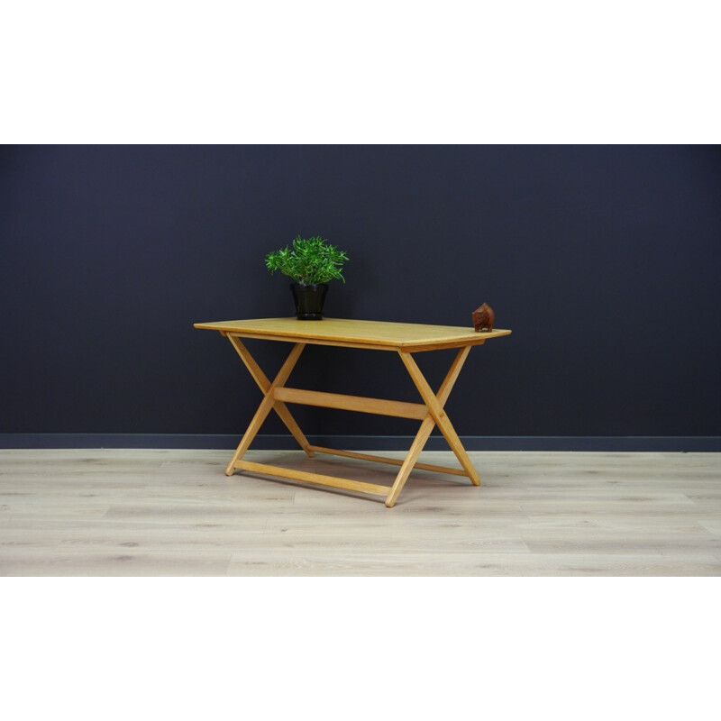 Vintage coffee table in ash - 1980s