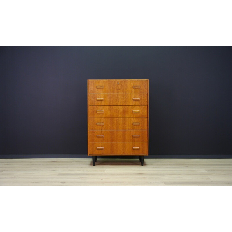 Vintage Danish teak chest of drawers - 1960s