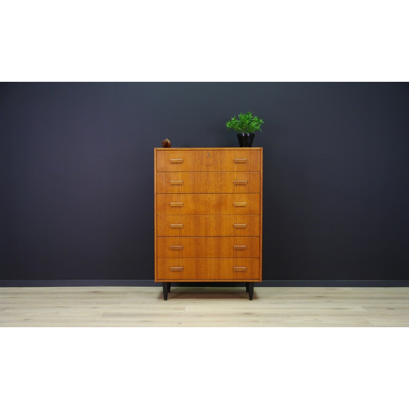 Vintage Danish teak chest of drawers - 1960s