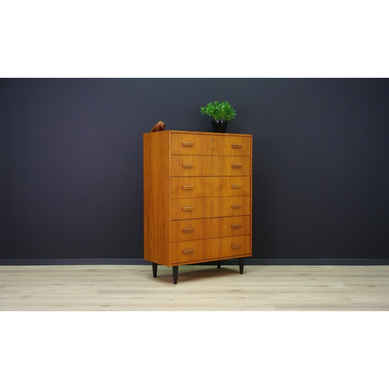 Vintage Danish teak chest of drawers - 1960s