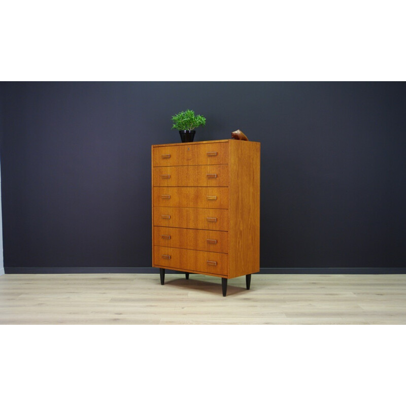 Vintage Danish teak chest of drawers - 1960s