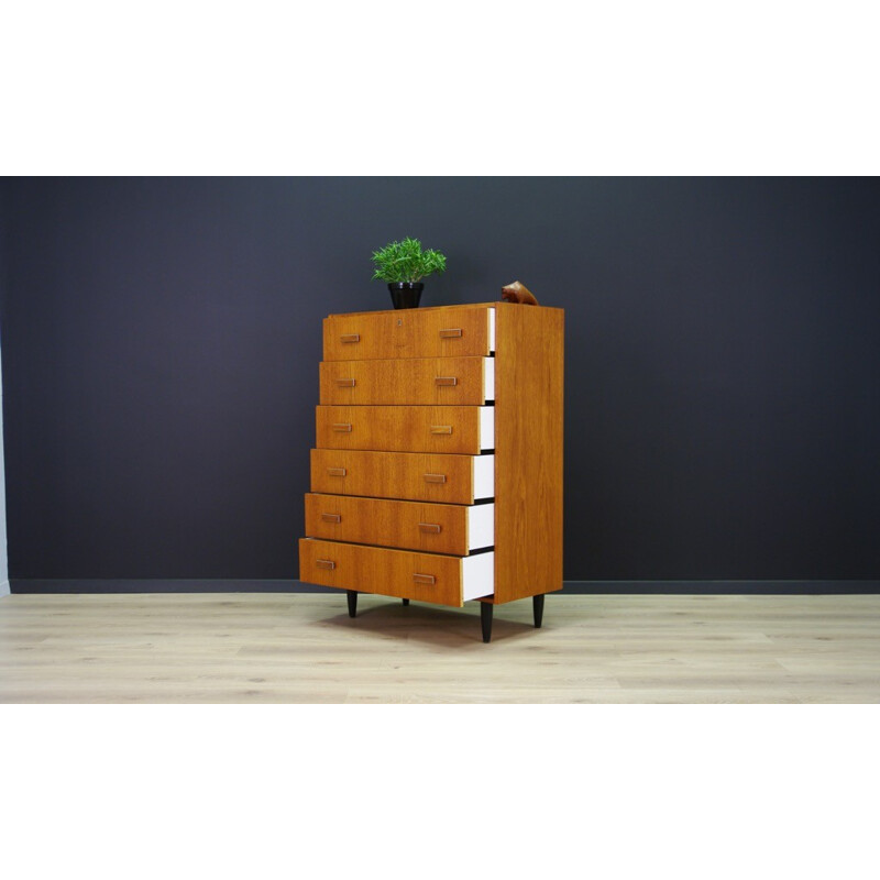 Vintage Danish teak chest of drawers - 1960s