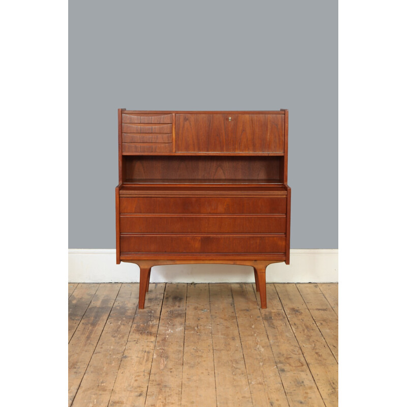 Vintage Danish Teak Bureau - 1960s